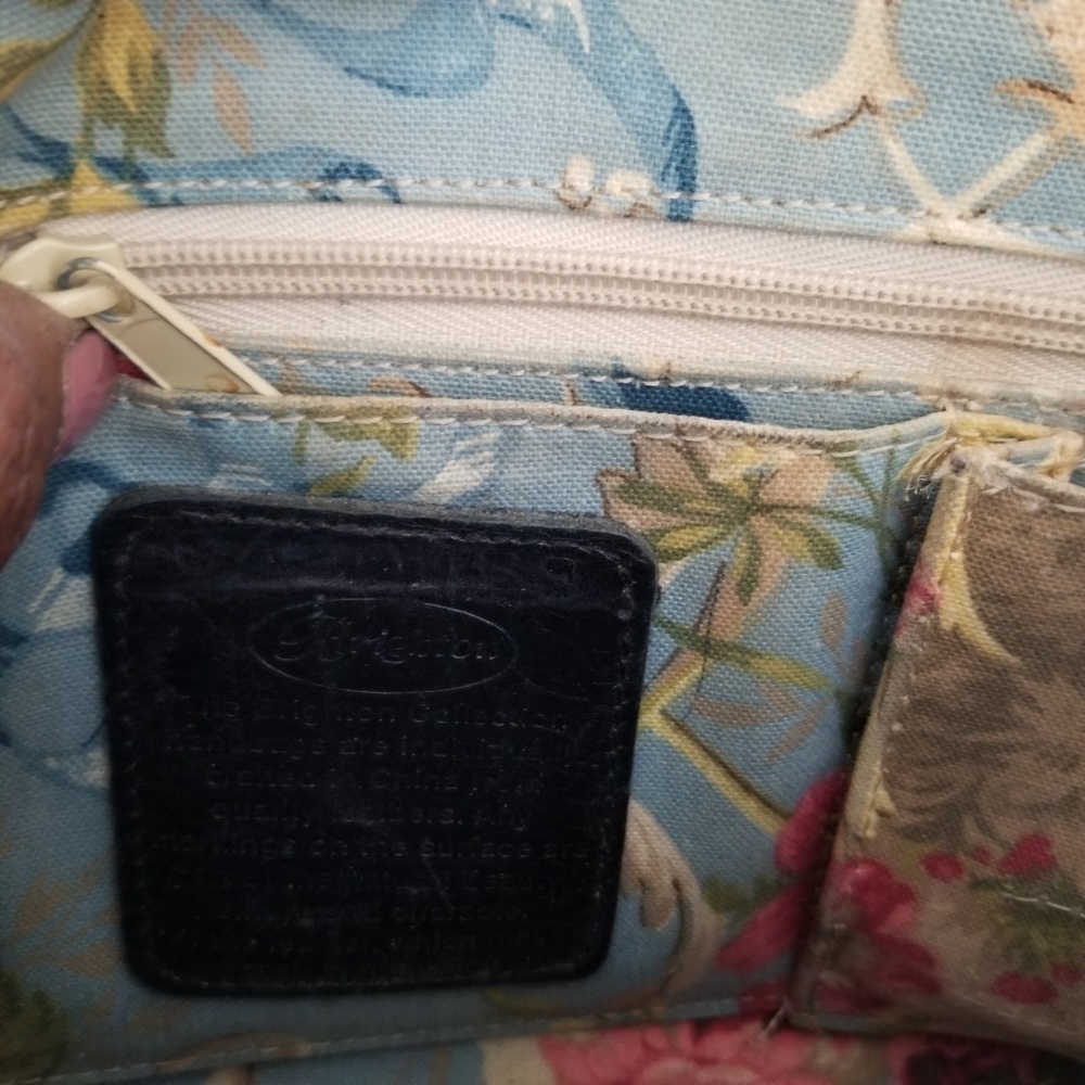 Brighton Black Leather Shoulder Satchel Handbag - Picture 5 of 8